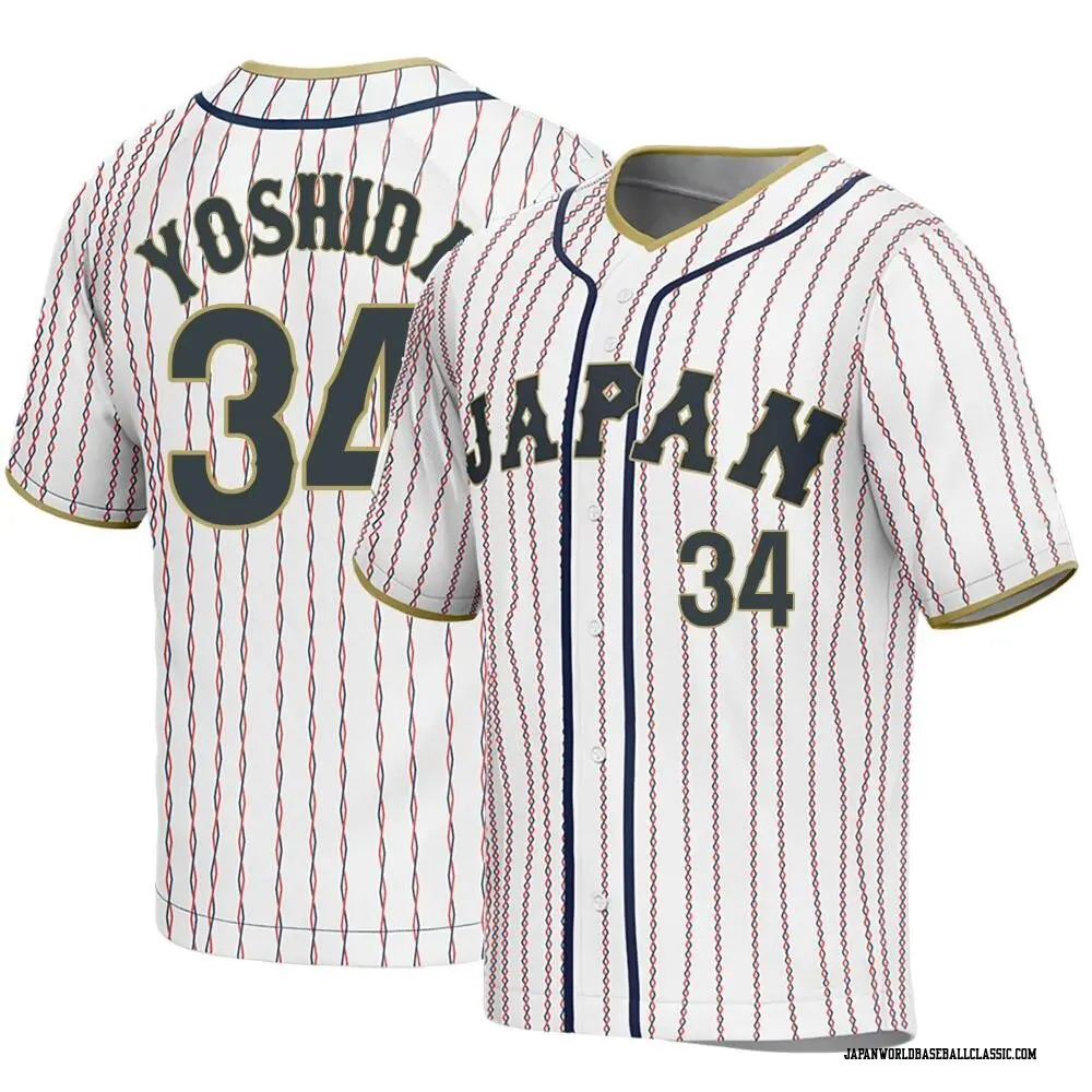 White Masataka Yoshida No.34 Japan Team 2023 World Baseball Jersey